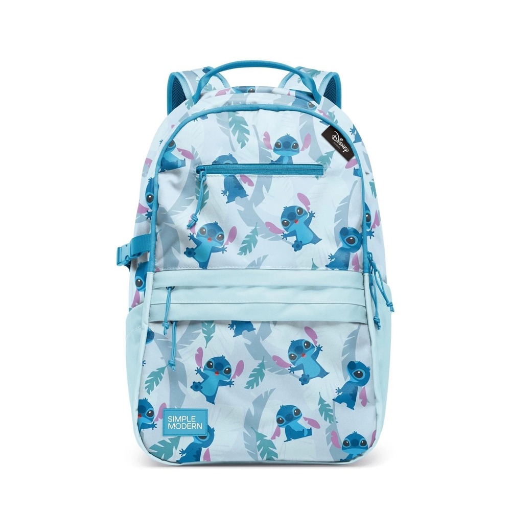 Simple Modern Disney Ellis Backpack for School Medium 20L Tropical Stitch, 18.5"